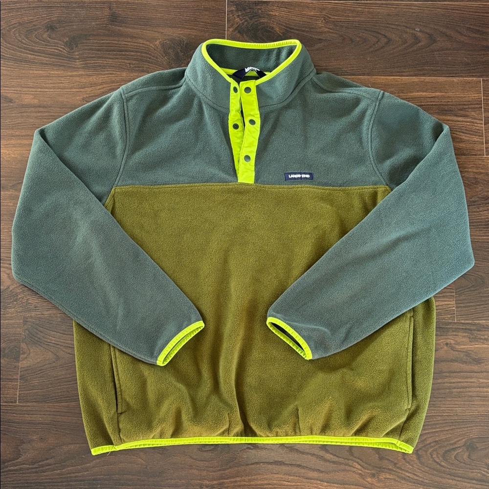 Lands End heritage 1/4 snap pullover